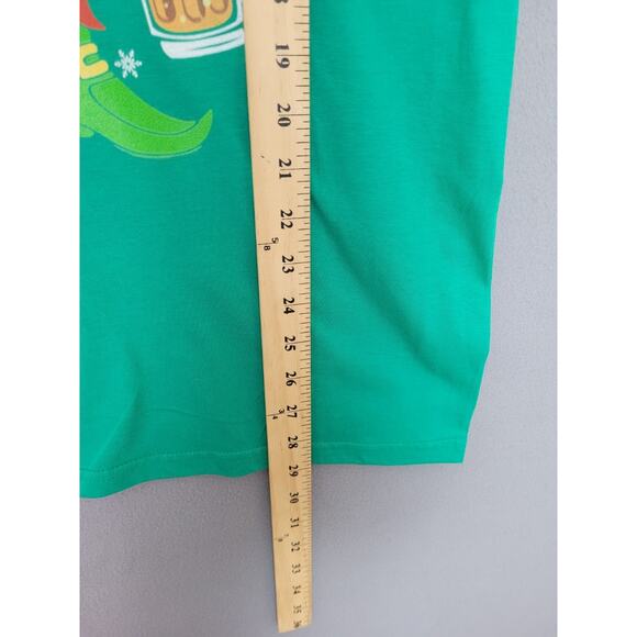 The Beer Drinker Elf Christmas T-Shirt Funny Tee Mens Size Medium - Picture 6 of 8